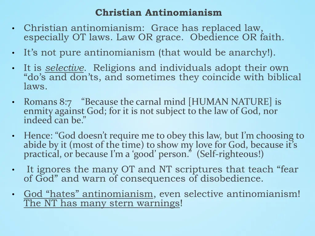 christian antinomianism