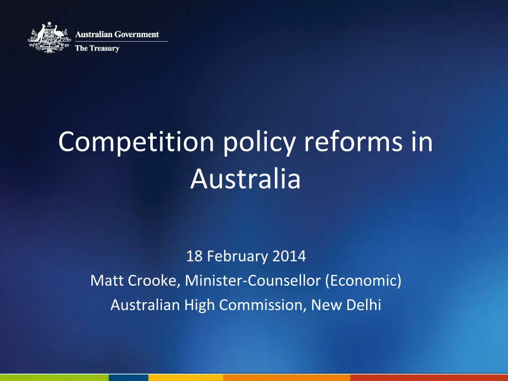 competition policy reforms in australia