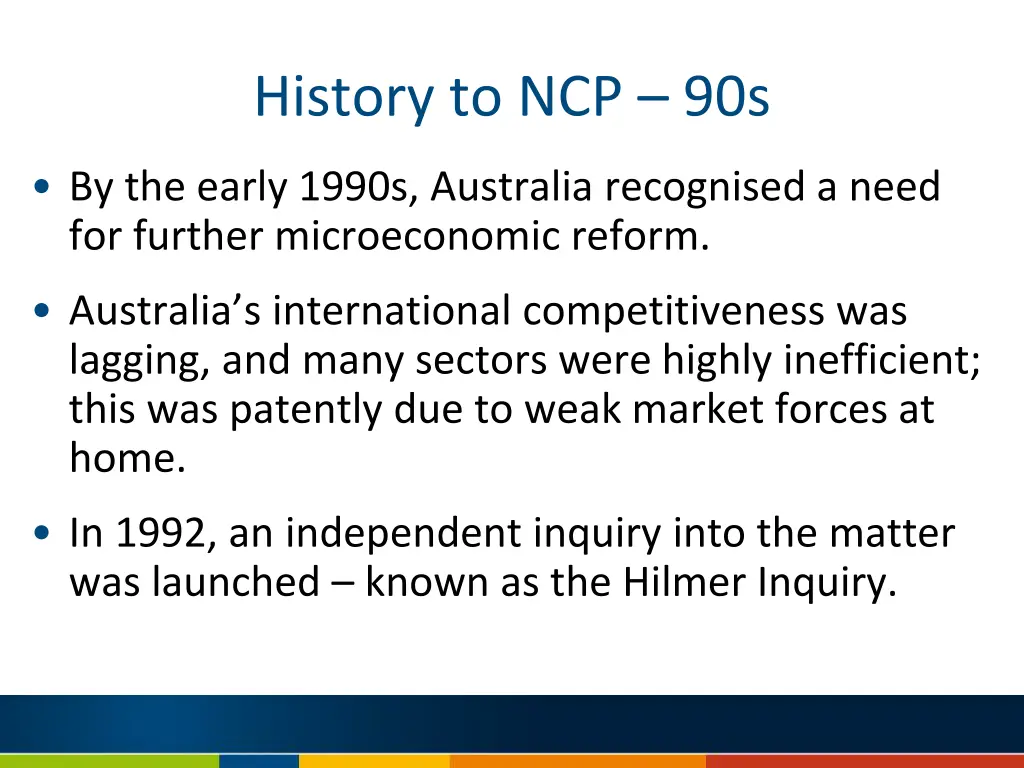history to ncp 90s