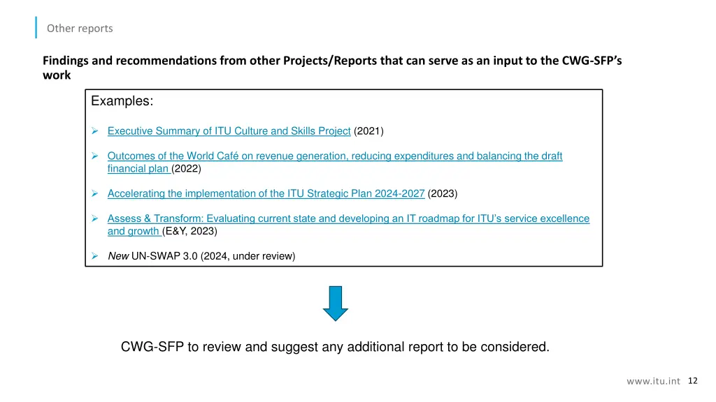 other reports