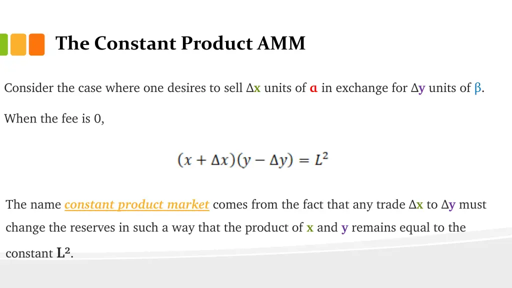 the constant product amm 2