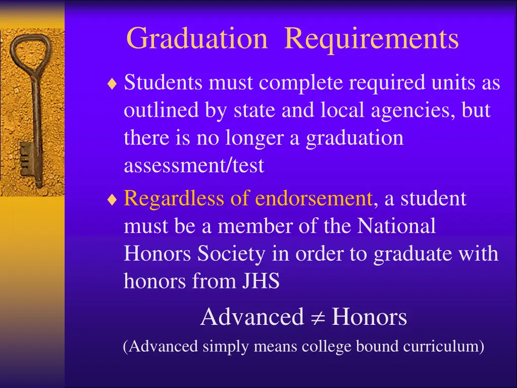 graduation requirements