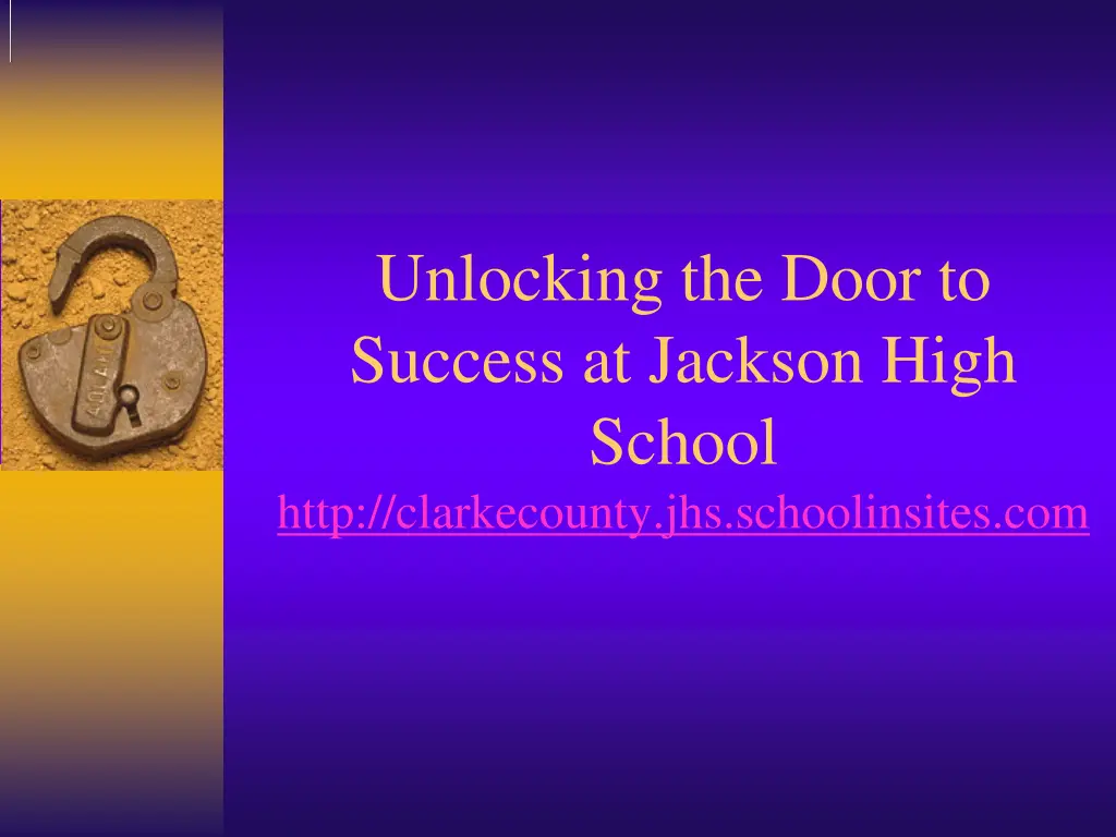 unlocking the door to success at jackson high