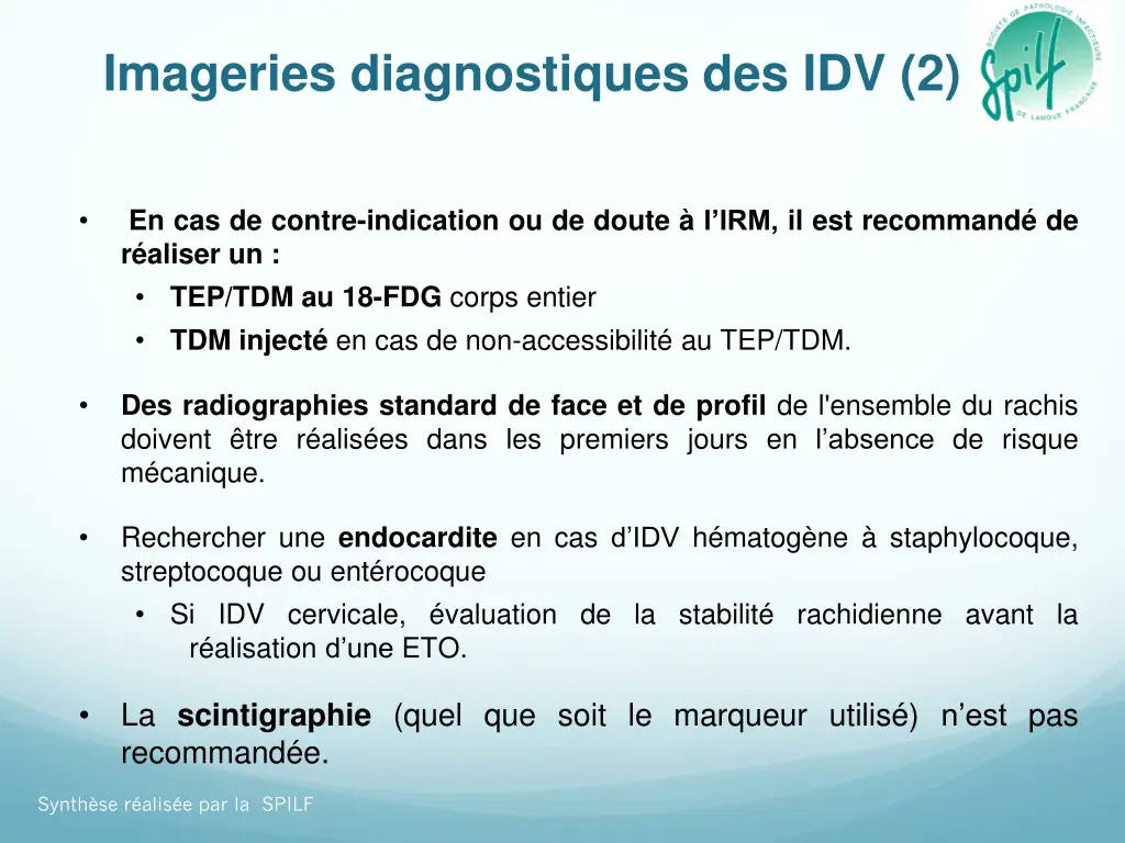 imageries diagnostiques des idv 2
