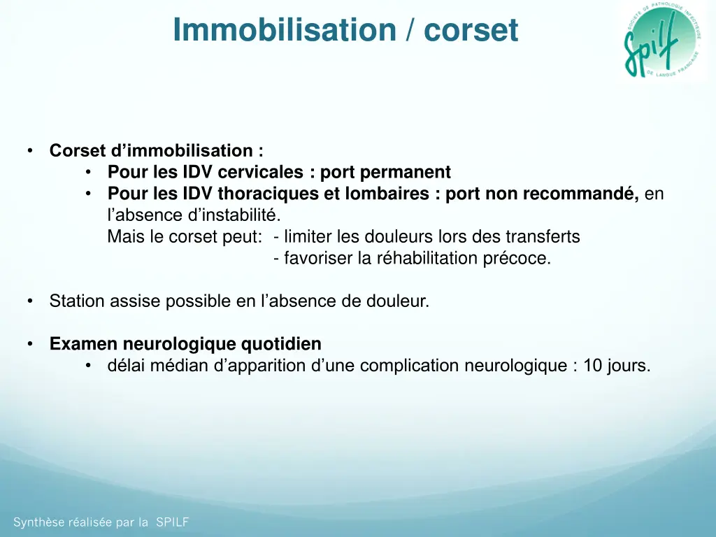 immobilisation corset 1