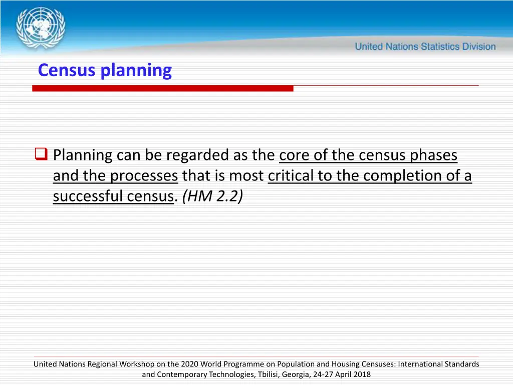census planning