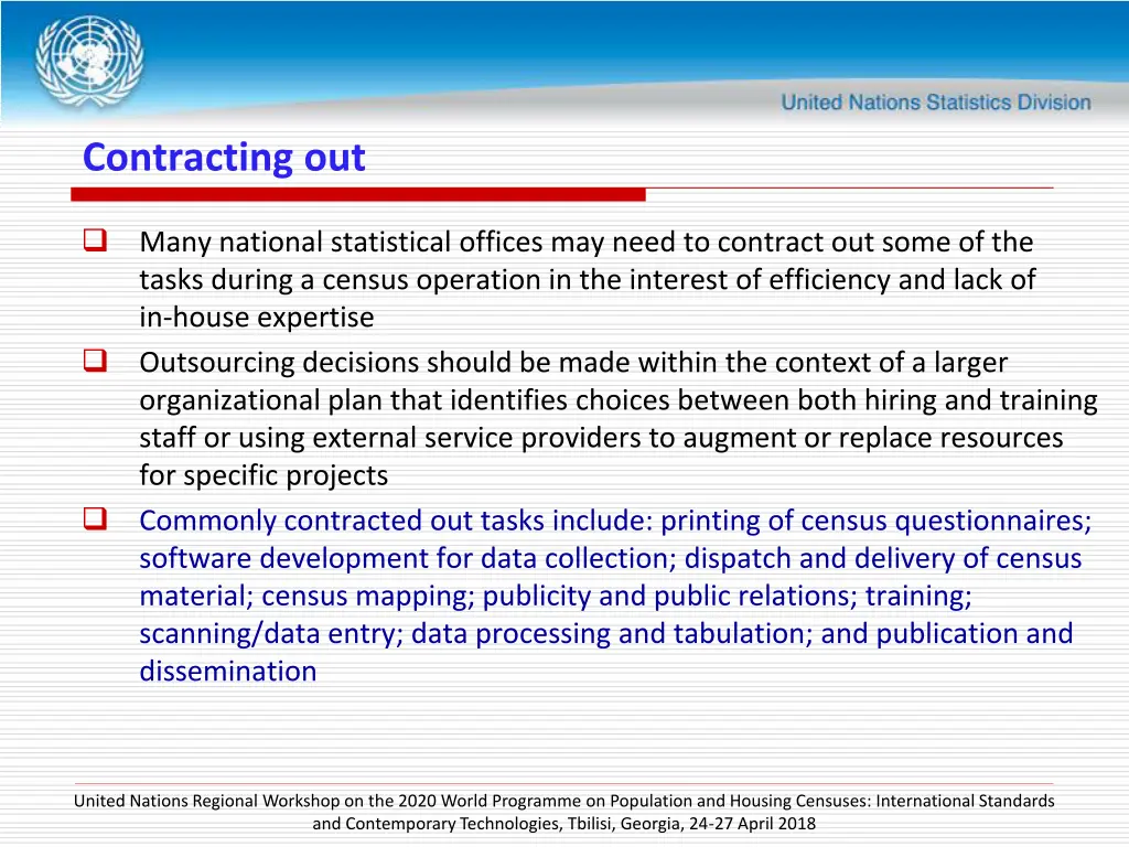 contracting out