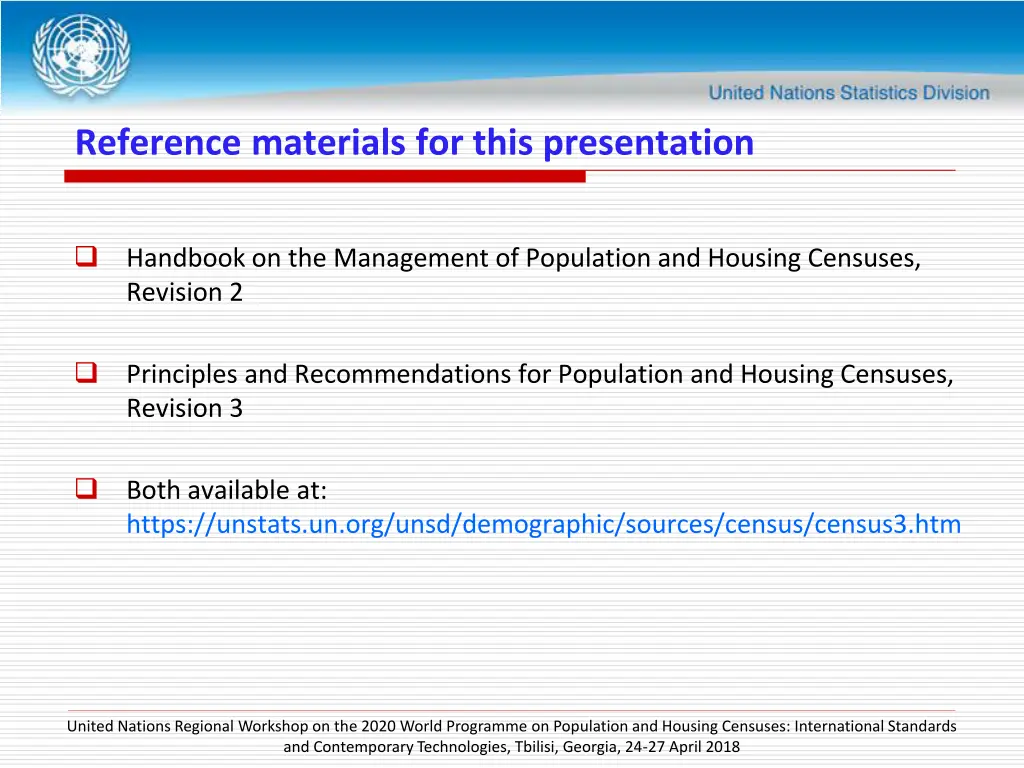 reference materials for this presentation