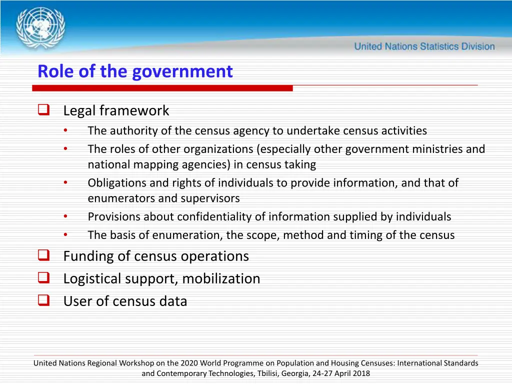 role of the government
