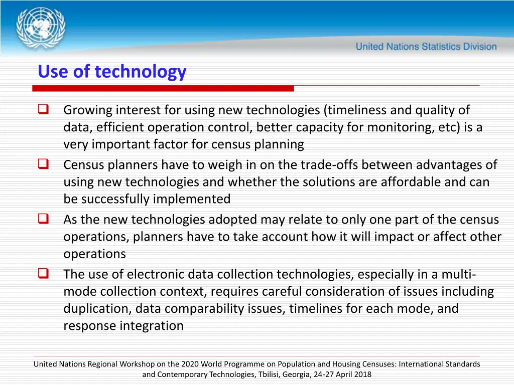 use of technology