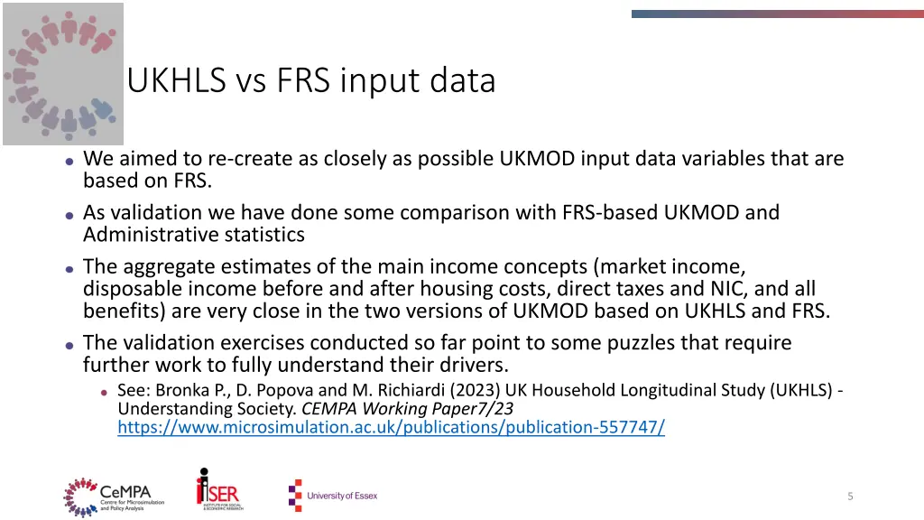ukhls vs frs input data