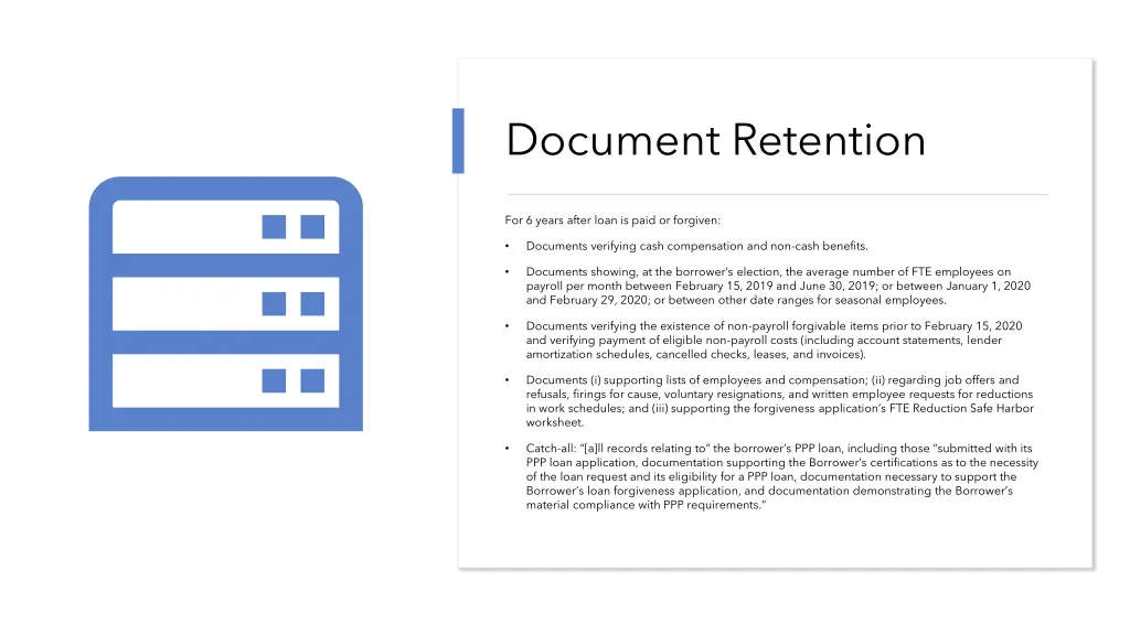 document retention