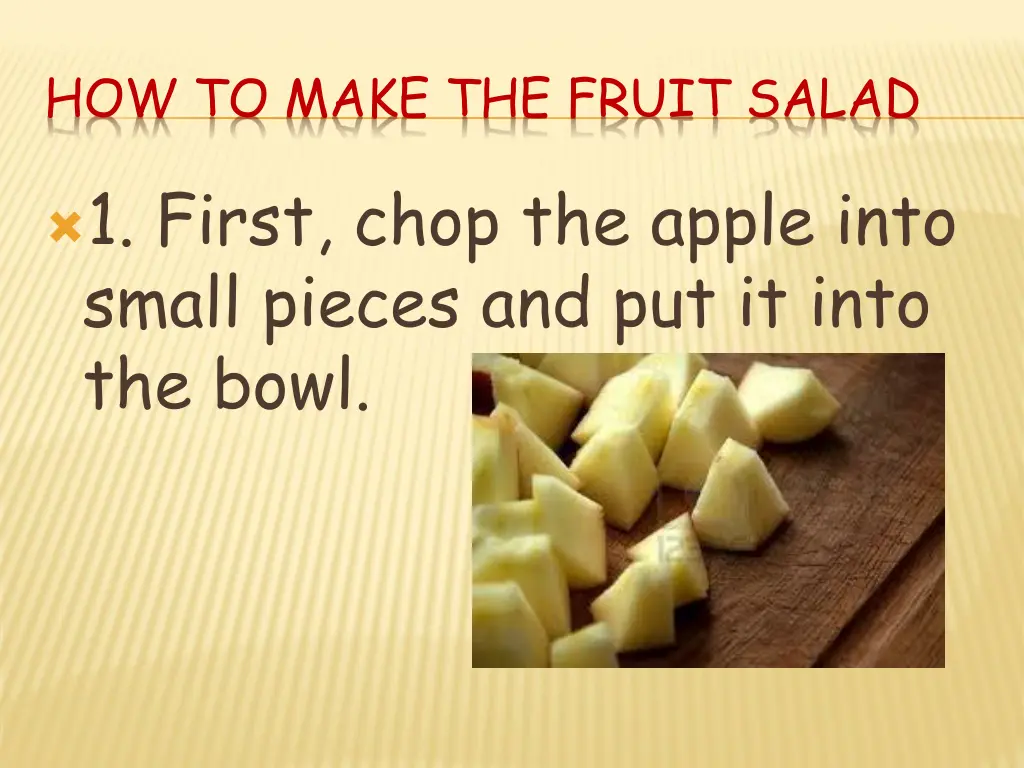 how to make the fruit salad