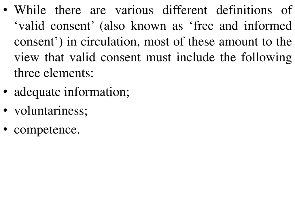 while there are various different definitions