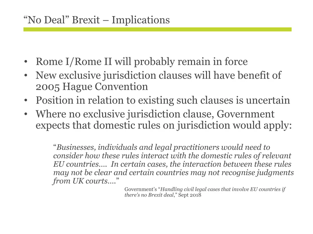 no deal brexit implications