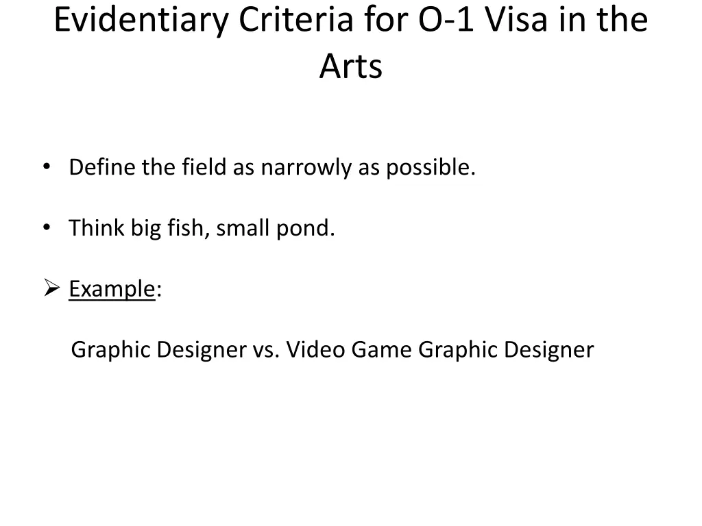 evidentiary criteria for o 1 visa in the arts