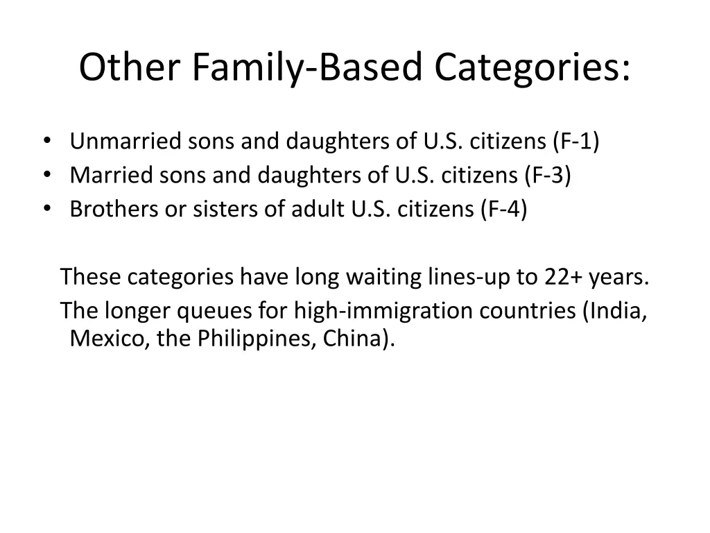 other family based categories