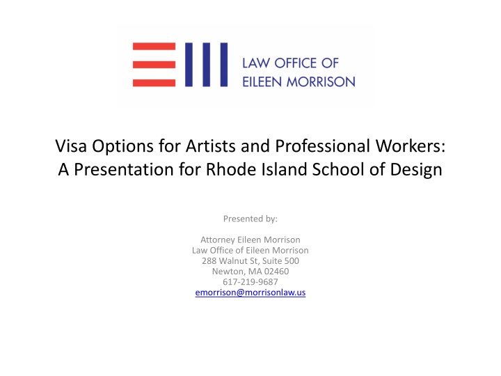 visa options for artists and professional workers