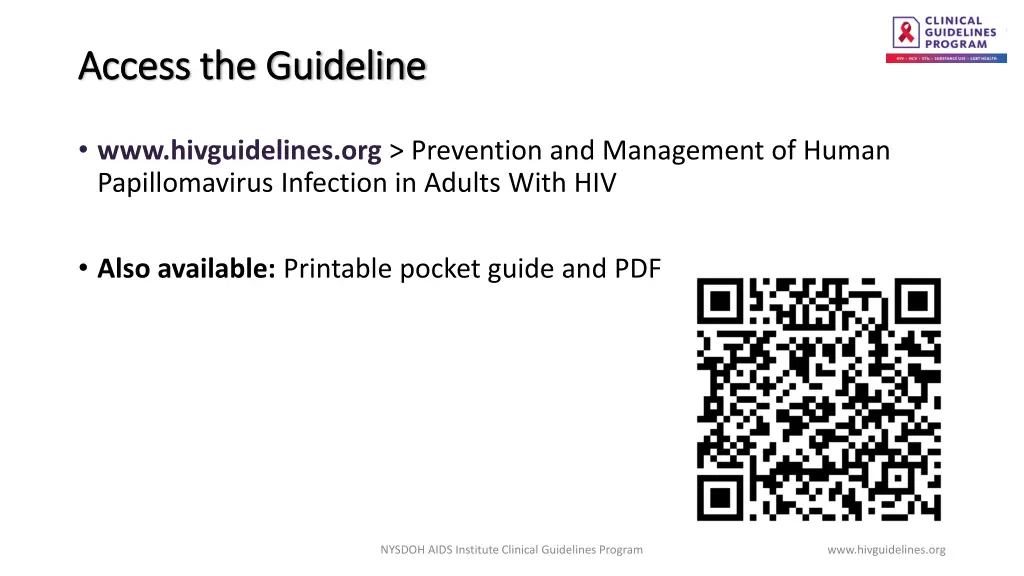 access the guideline access the guideline