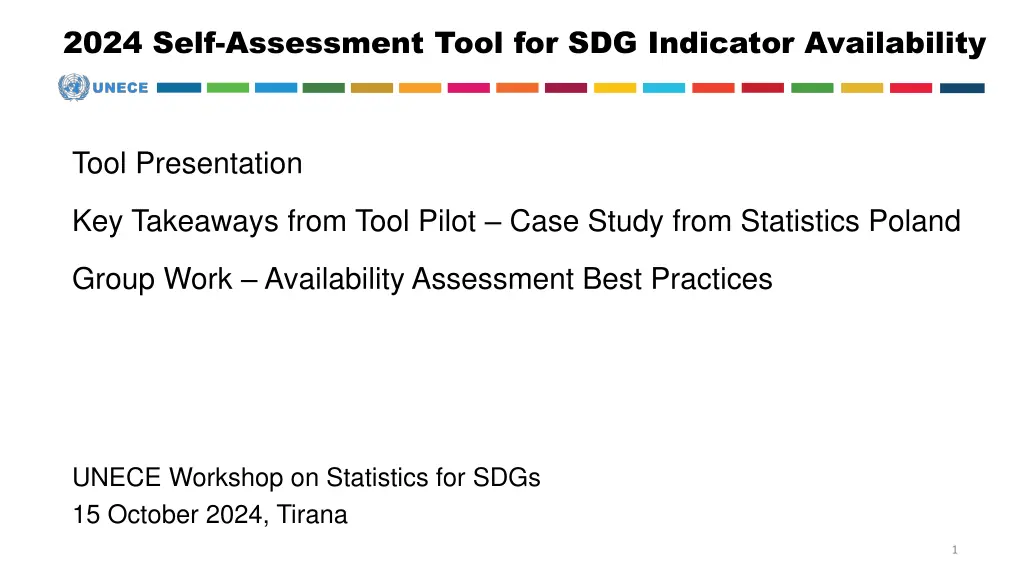 2024 self assessment tool for sdg indicator