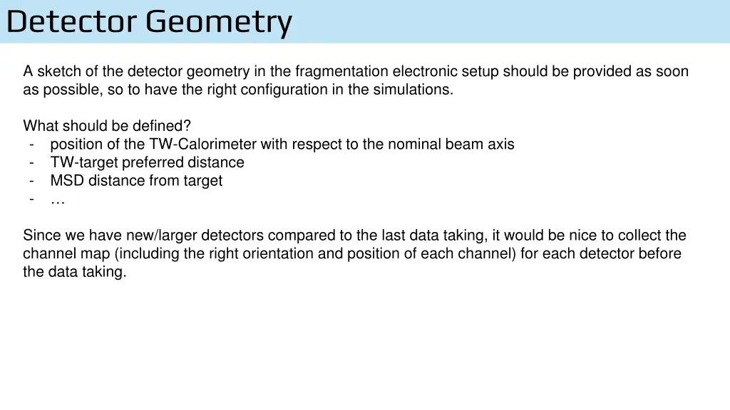 detector geometry