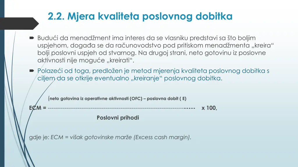 2 2 mjera kvaliteta poslovnog dobitka