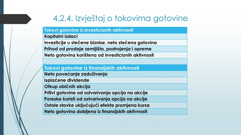 4 2 4 izvje taj o tokovima gotovine 2