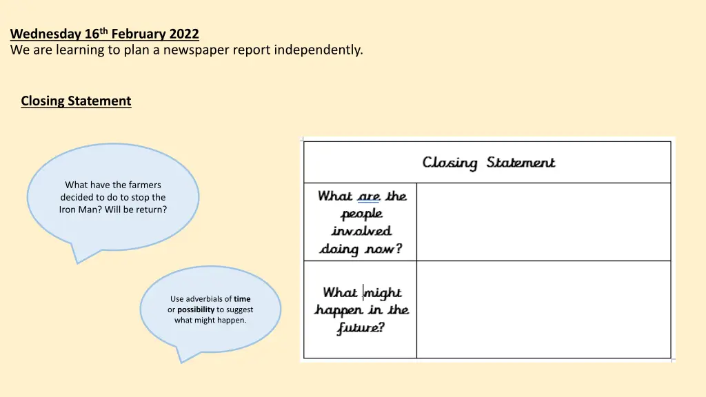 wednesday 16 th february 2022 we are learning 7