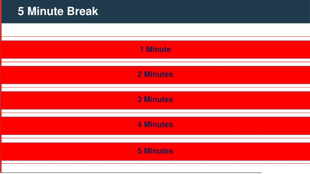 5 minute break 1