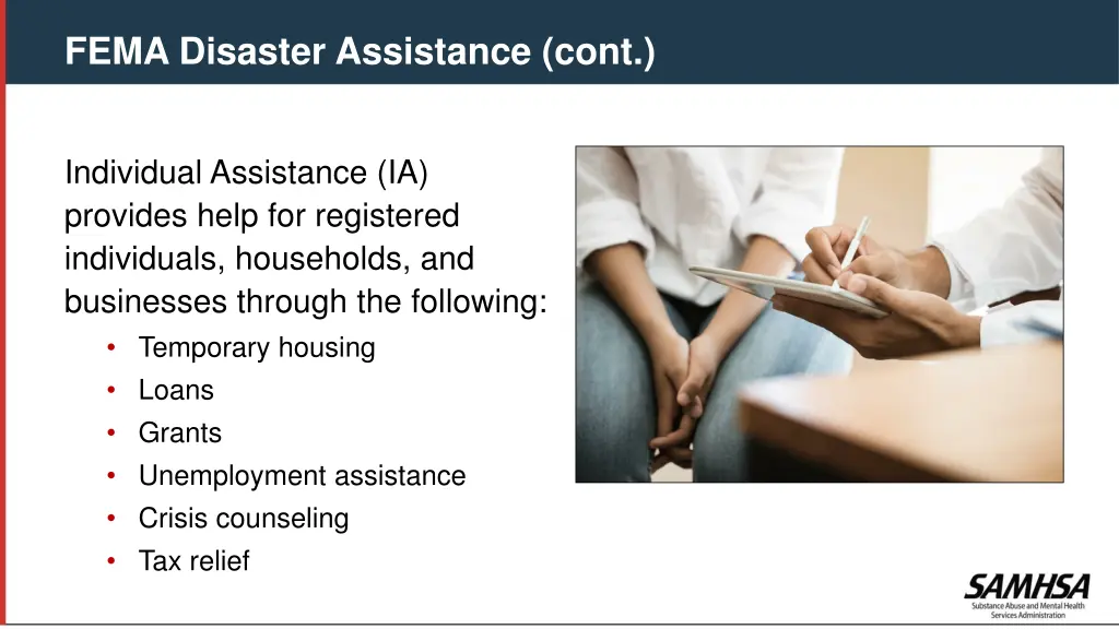 fema disaster assistance cont 2