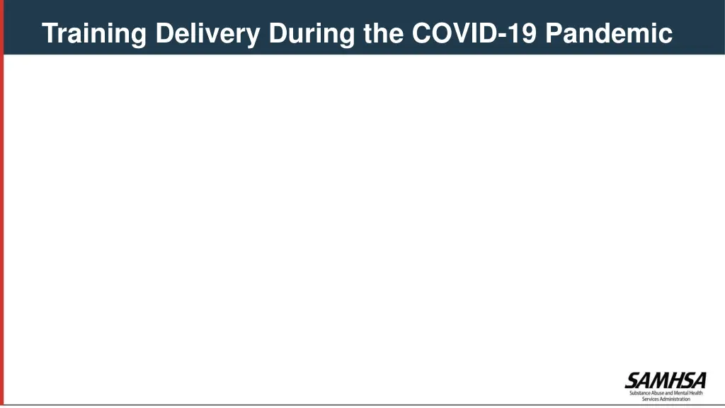 training delivery during the covid 19 pandemic