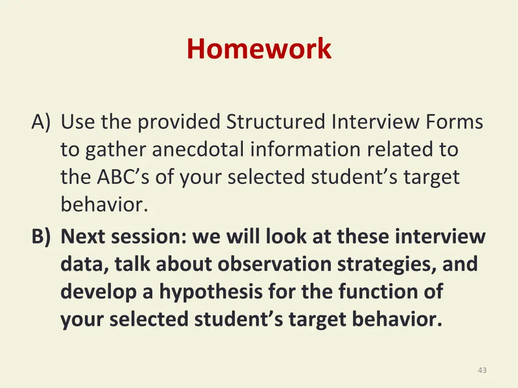 homework