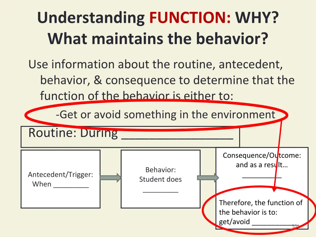 understanding function why what maintains