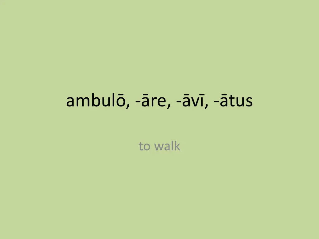 ambul re v tus