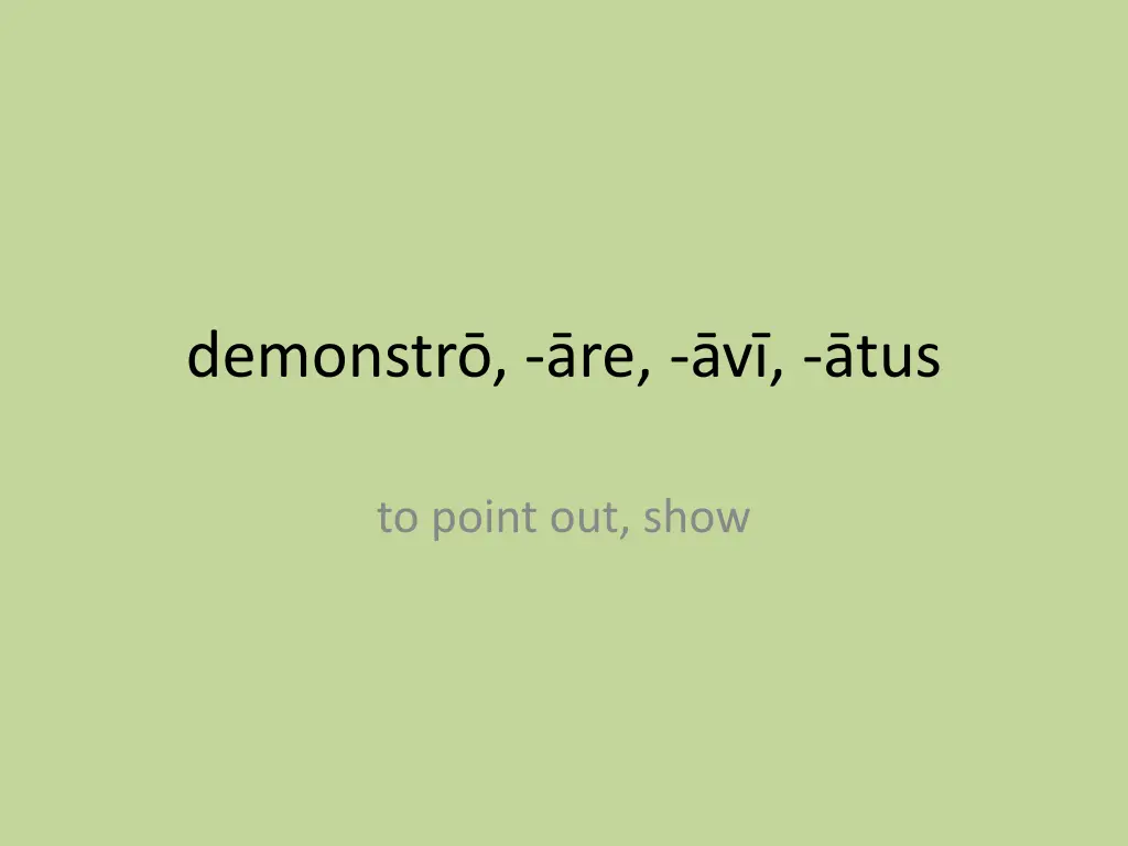 demonstr re v tus