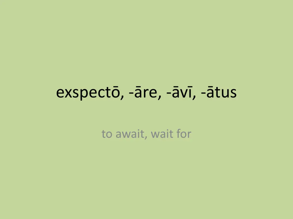 exspect re v tus