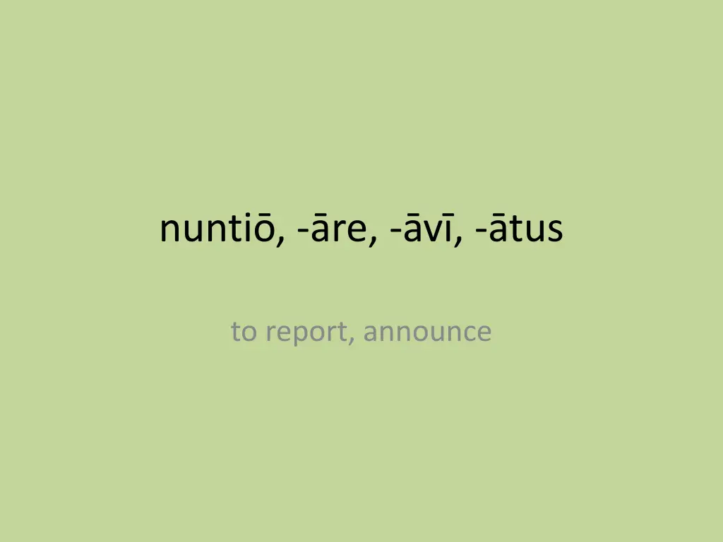 nunti re v tus