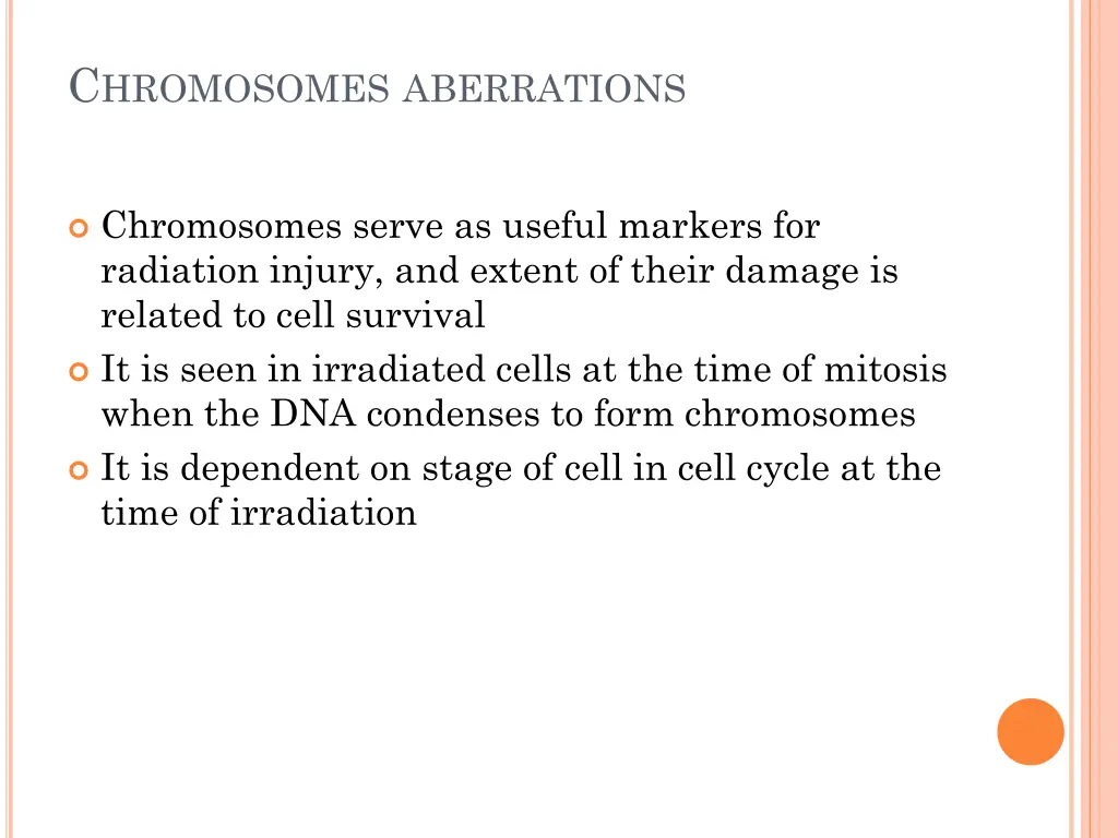 c hromosomes aberrations