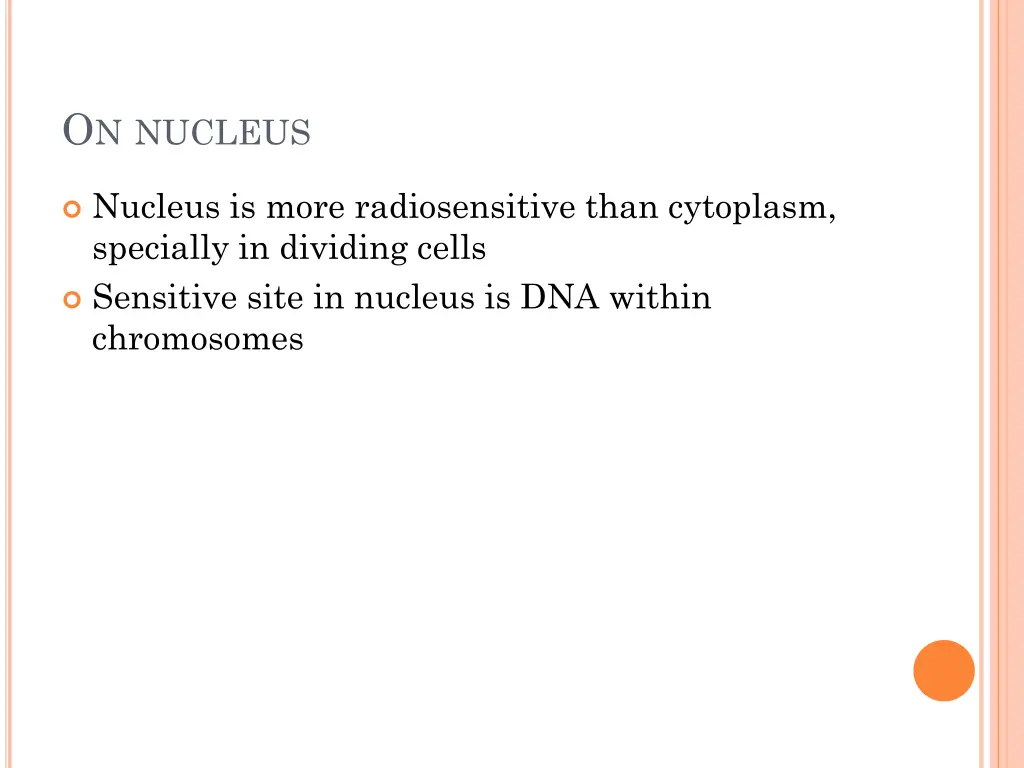 o n nucleus