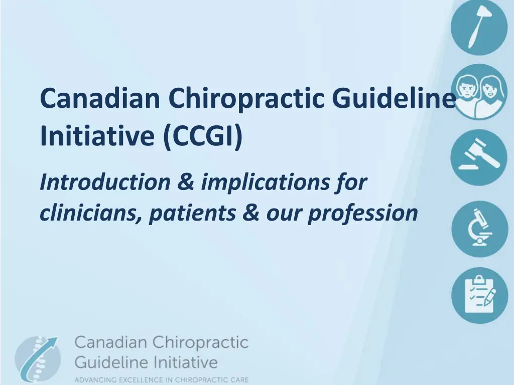 canadian chiropractic guideline initiative ccgi
