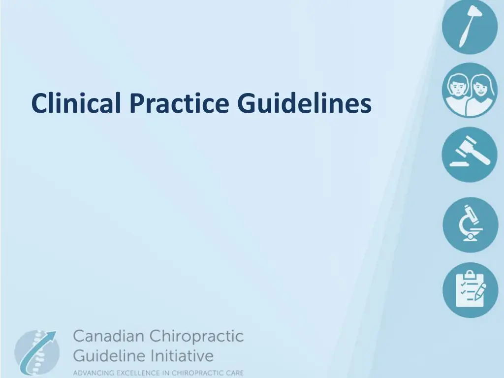clinical practice guidelines