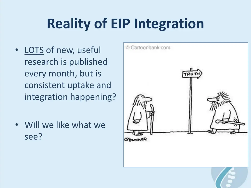 reality of eip integration