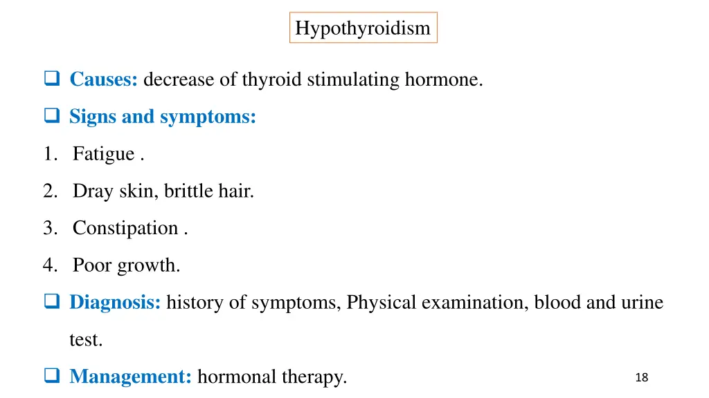 hypothyroidism