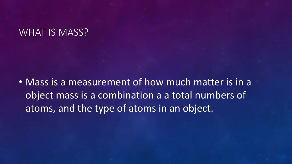 what is mass