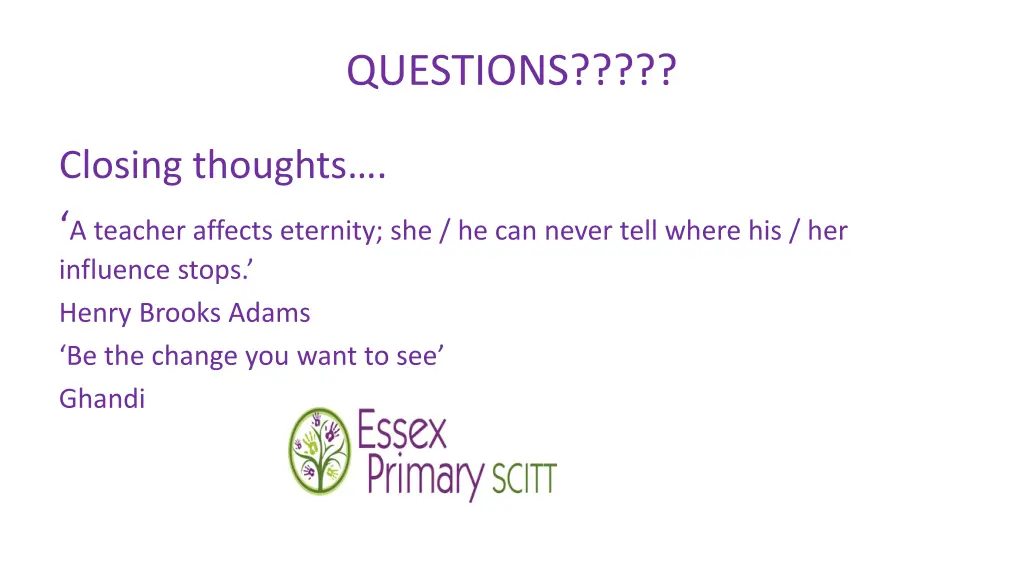 questions