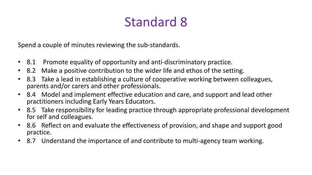 standard 8