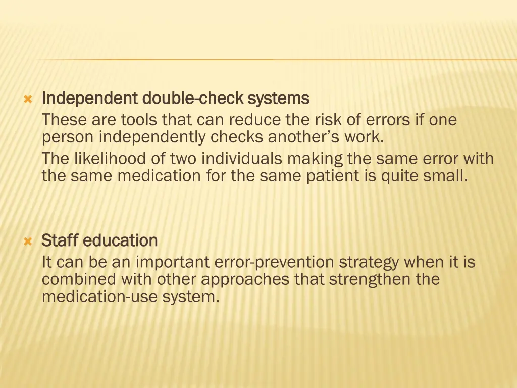 independent double independent double check