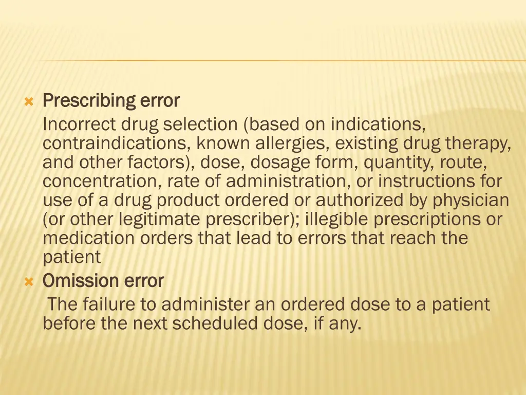 prescribing error prescribing error incorrect