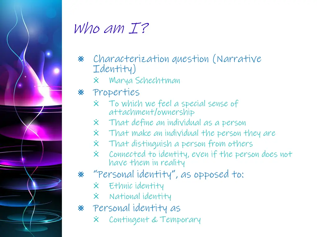 who am i
