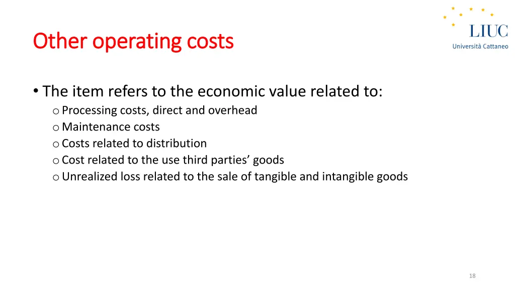 other other operating operating costs